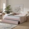 Baxton Studio Raphael Modern and Contemporary Pink Velvet Fabric Full Size Daybed with Trundle 187-11482-Zoro - alternate 9